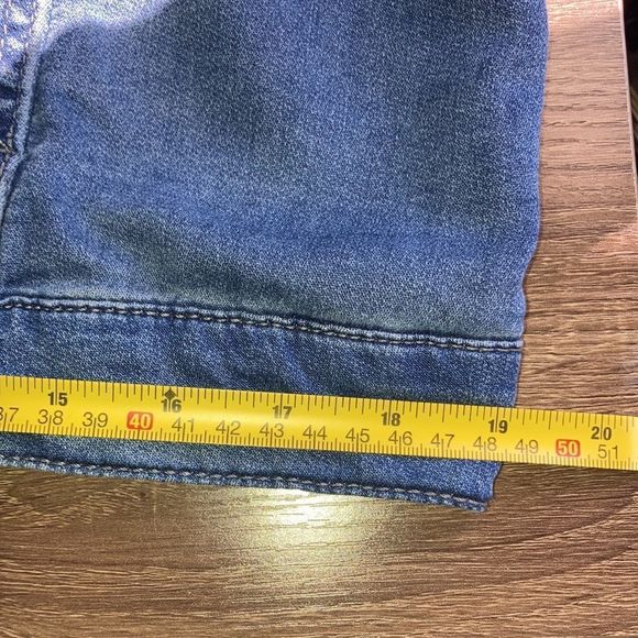 Womens Medium Upcycled Buffalo David Britton Stretch Denim Boho Jacket W/ Cat - Picture 8 of 14